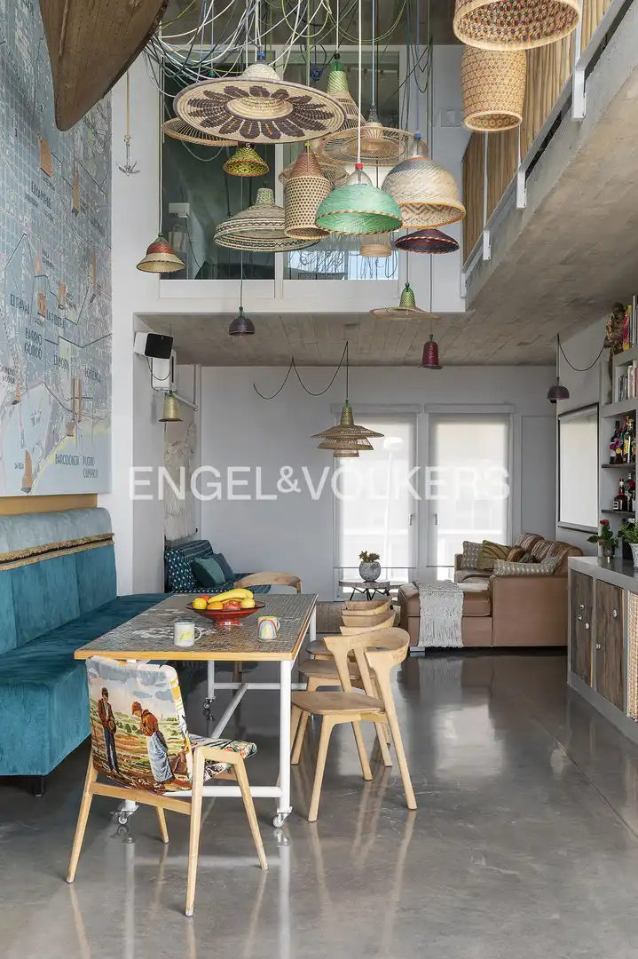 Sala d'estar de Casa o xalet de lloguer en Barcelona amb Aire condicionat, Calefacció i Terrassa
