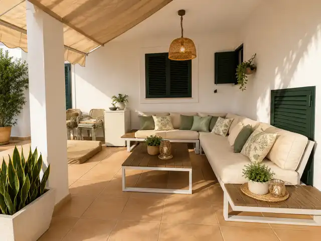 Terrassa de Casa adosada en venda en Los Barrios amb Aire condicionat, Jardí privat i Terrassa