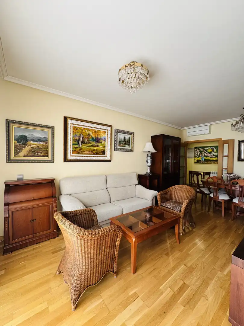 Wohnzimmer von Wohnung zur Miete in Rivas-Vaciamadrid mit Klimaanlage, Terrasse und Schwimmbad