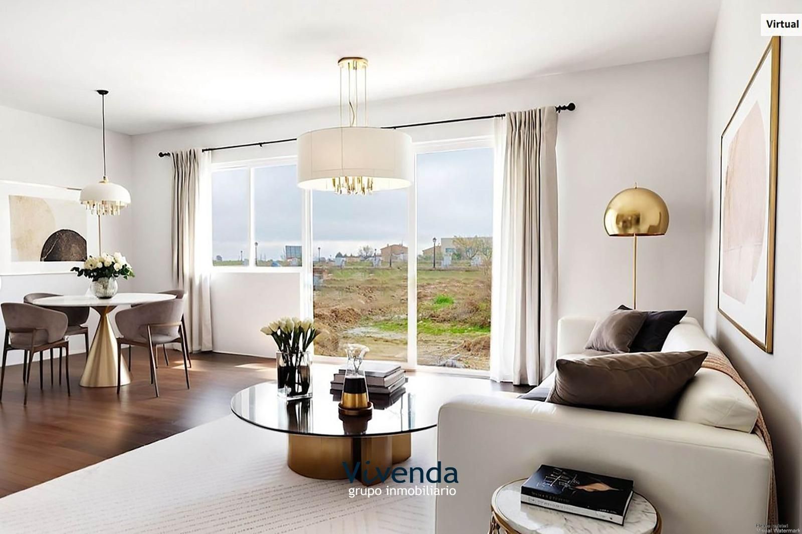 Sala de estar de Casa adosada en venta en Carranque con Jardín privado y Terraza