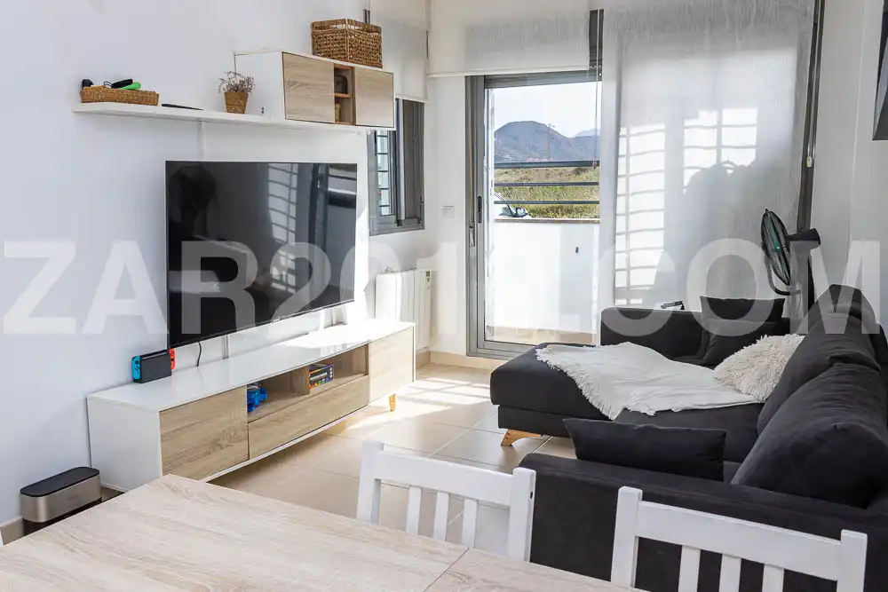 Wohnzimmer von Erdgeschoss zum Verkauf in Garrucha mit Terrasse, Möbliert und Ofen