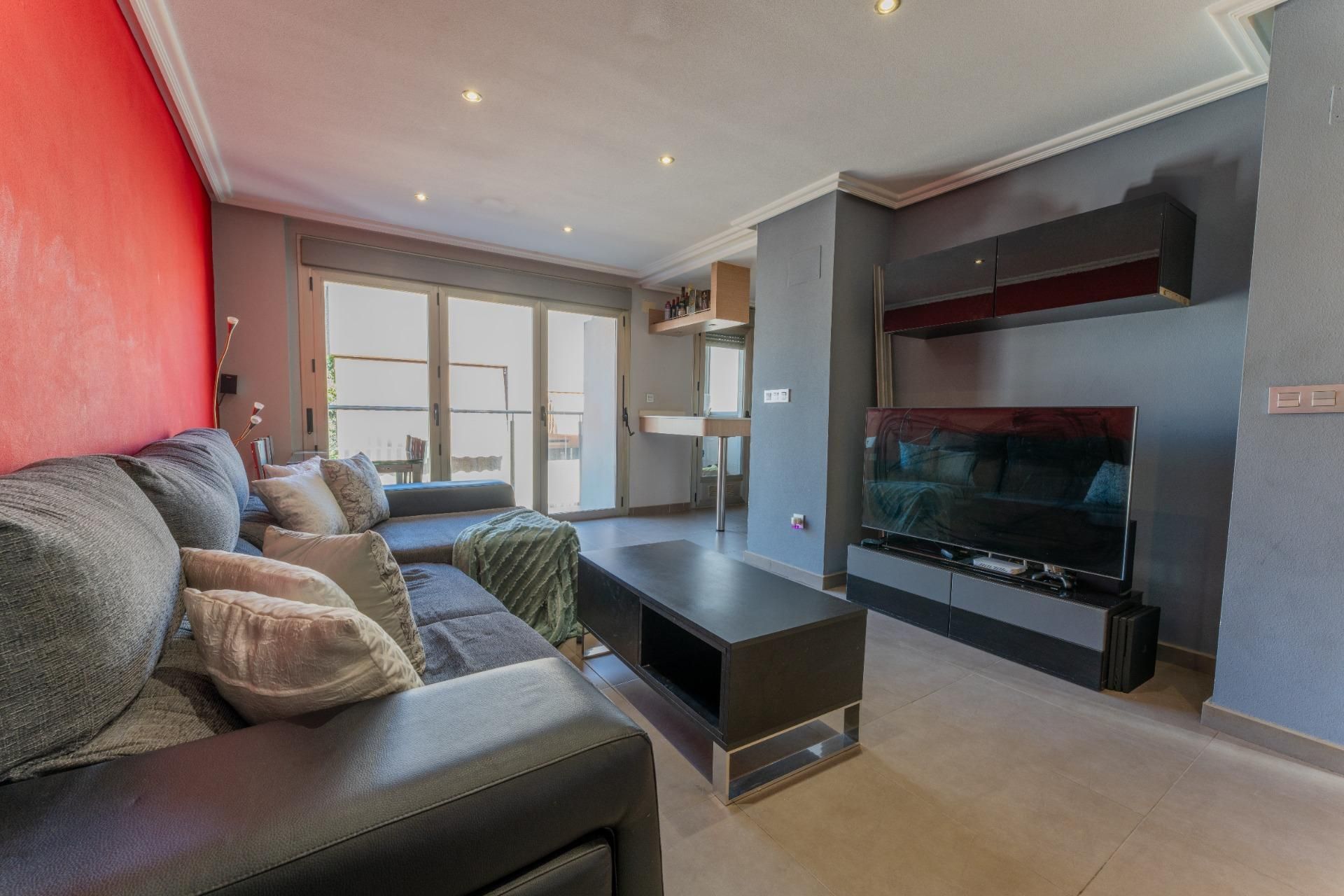 Living room of Flat for sale in Elche / Elx  with Air Conditioner and Balcony