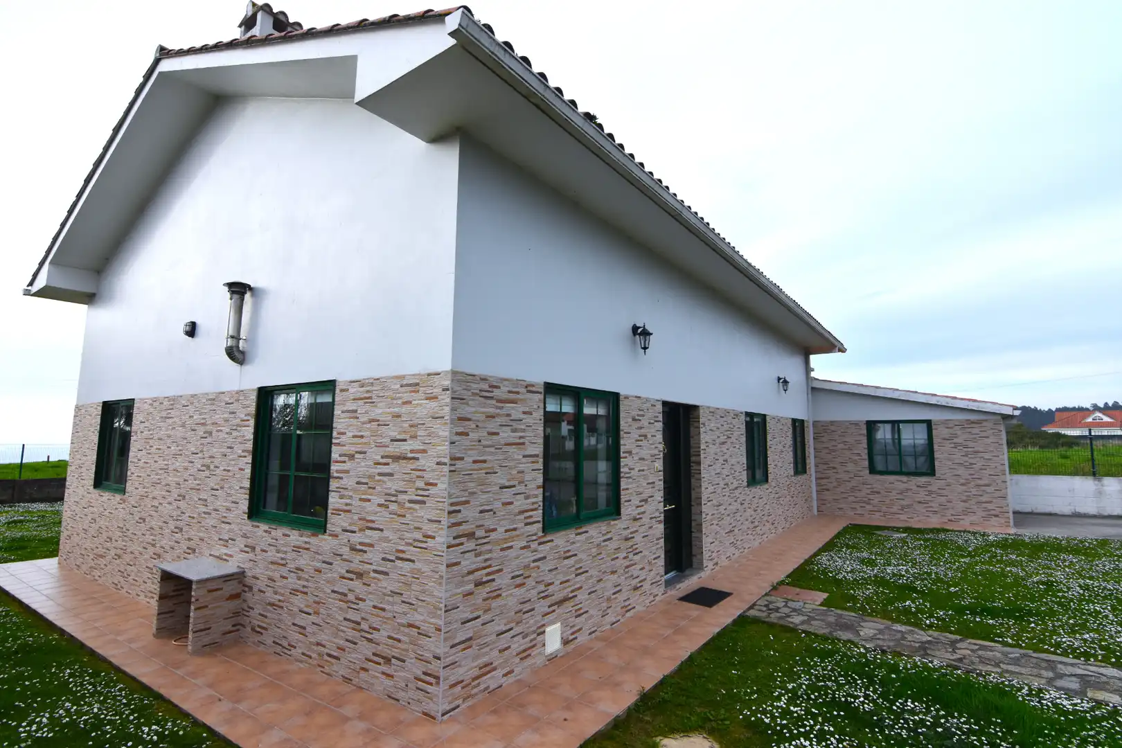 Vista exterior de Casa o chalet en venta en Pontedeume con Calefacción, Jardín privado y Parquet