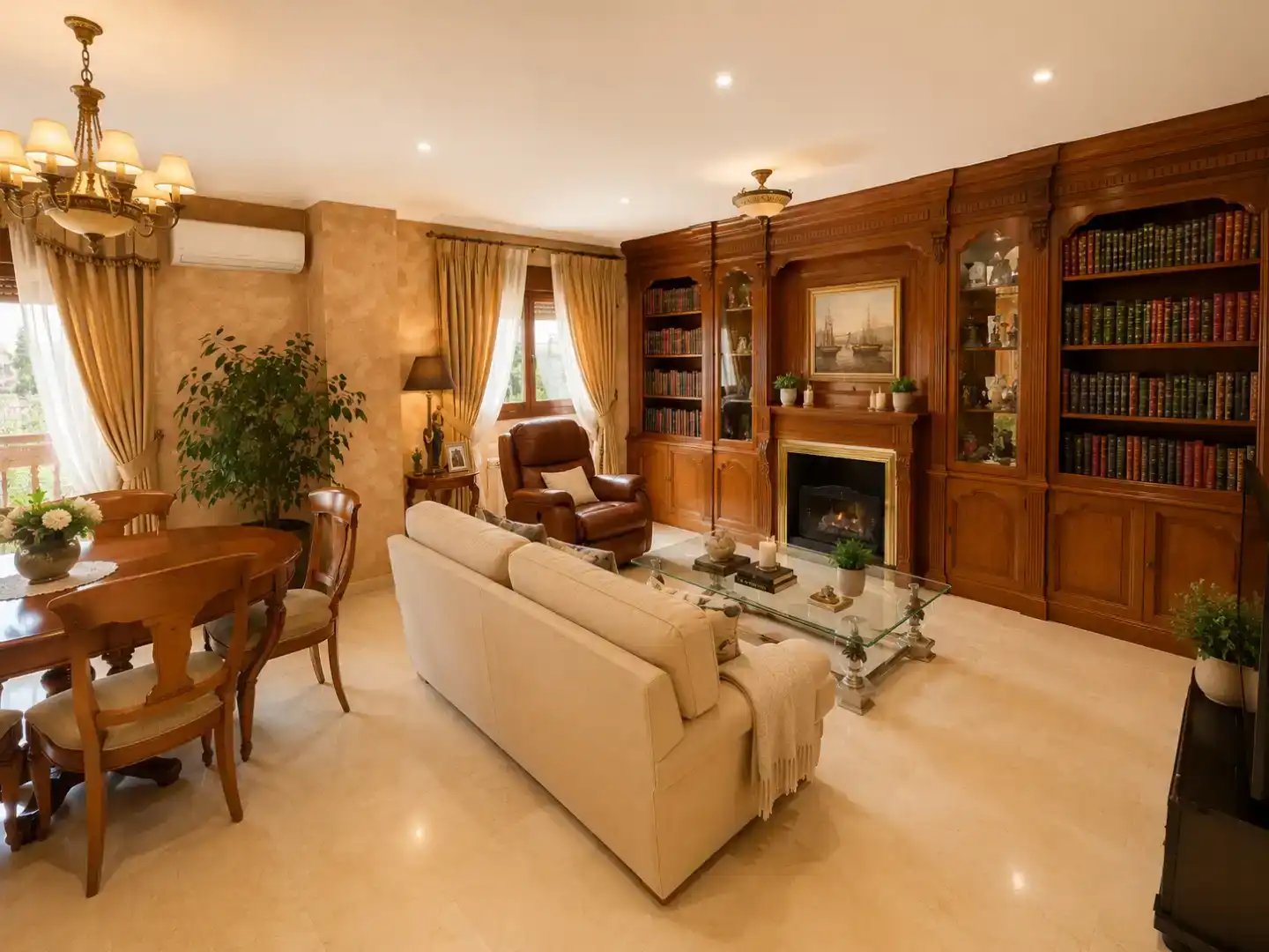 Sala de estar de Casa o chalet en venta en Móstoles con Aire acondicionado