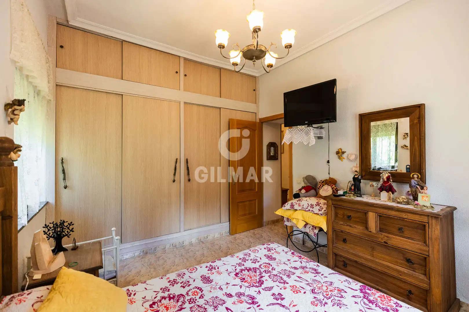 Bedroom of Houses for sale in Manzanares El Real  with Heating, Private garden and Swimming Pool