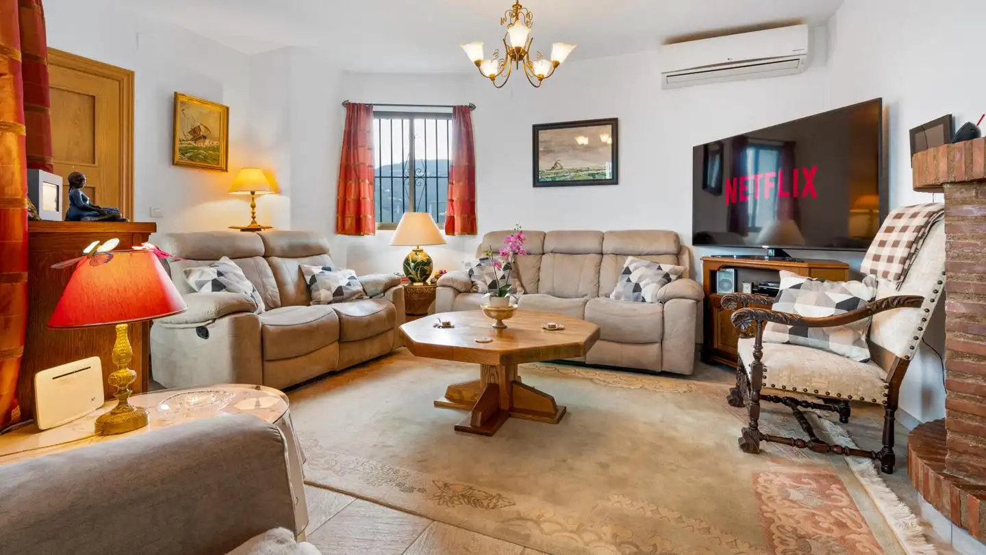 Living room of Houses for sale in Almuñécar  with Air Conditioner, Private garden and Terrace
