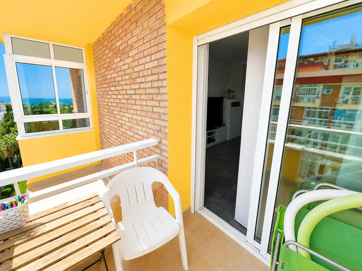 Balcony of Apartments for sale in Benalmádena  with Air Conditioner, Terrace and Furnished
