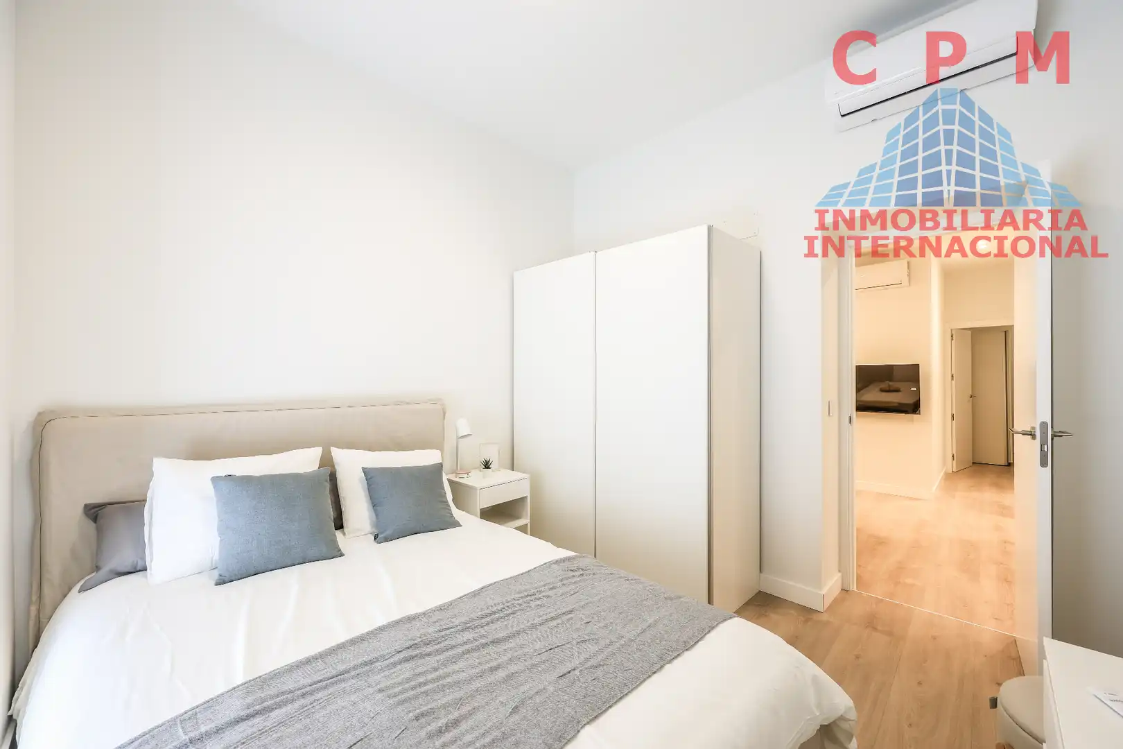 Schlafzimmer von Maisonette zur Miete in Madrid mit Klimaanlage, Heizung und Parkett