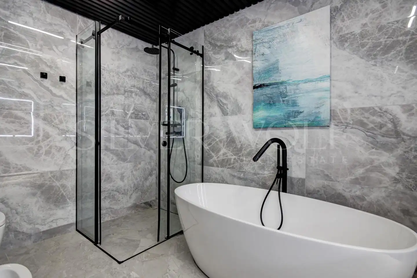 Bathroom of Houses for sale in Castelldefels  with Air Conditioner, Heating and Private garden