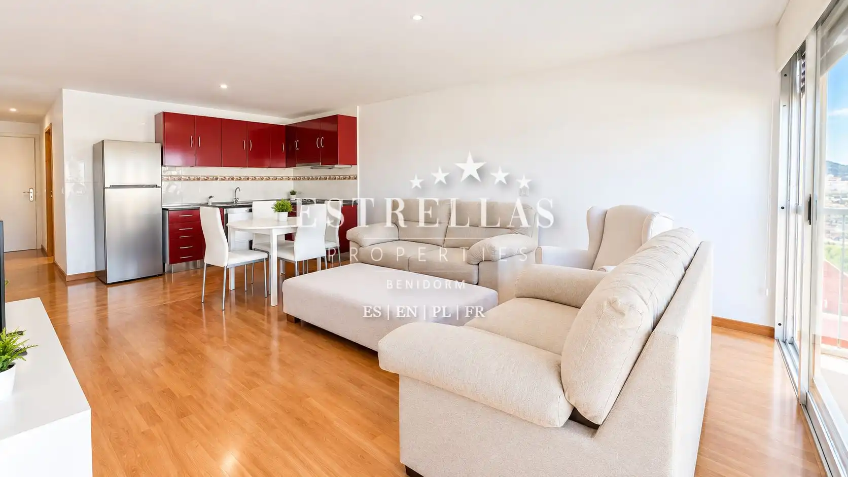 Living room of Apartments for sale in Benidorm  with Air Conditioner, Swimming Pool and Furnished