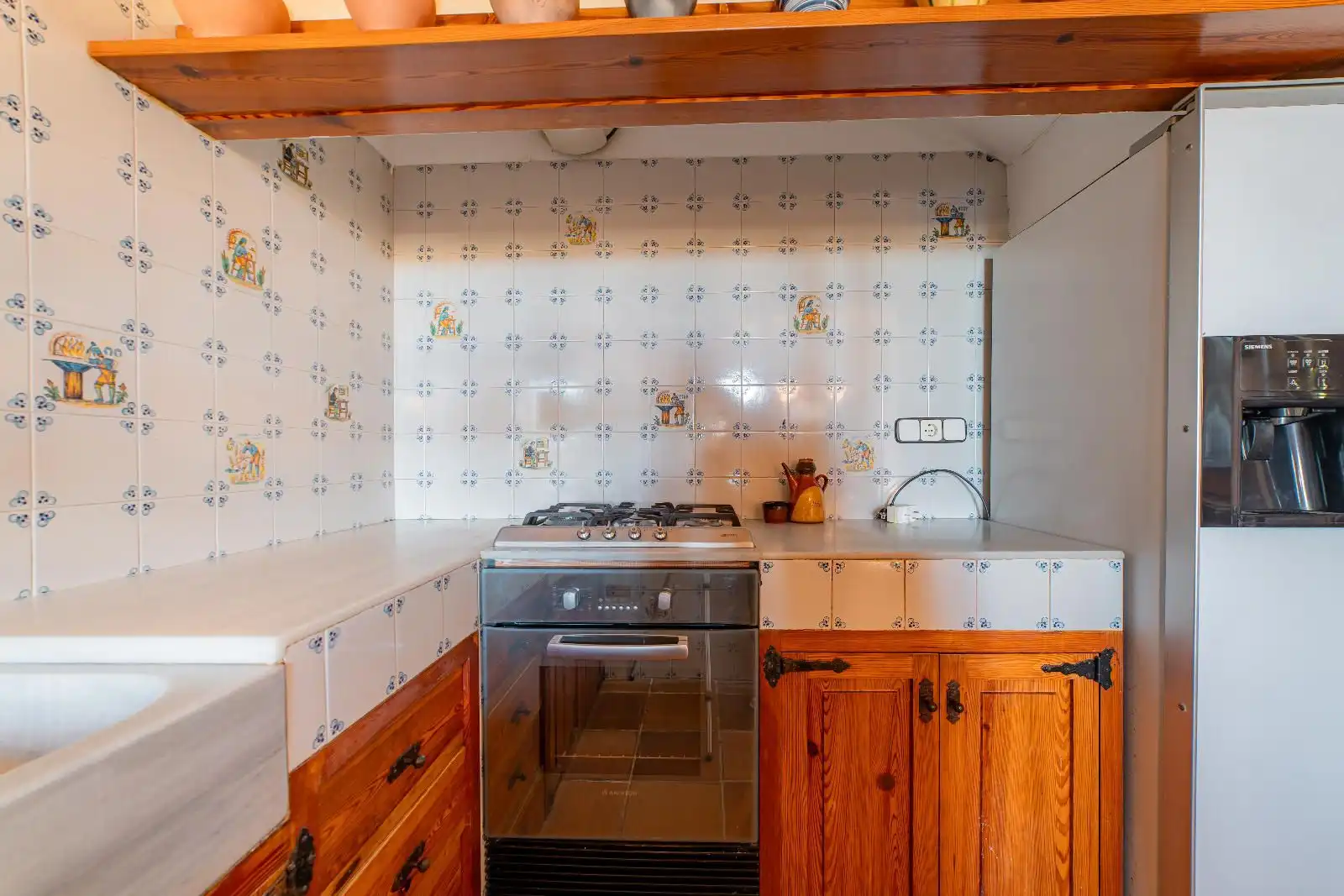 Cocina de Finca rústica en venta en Argentona con Calefacción, Jardín privado y Terraza
