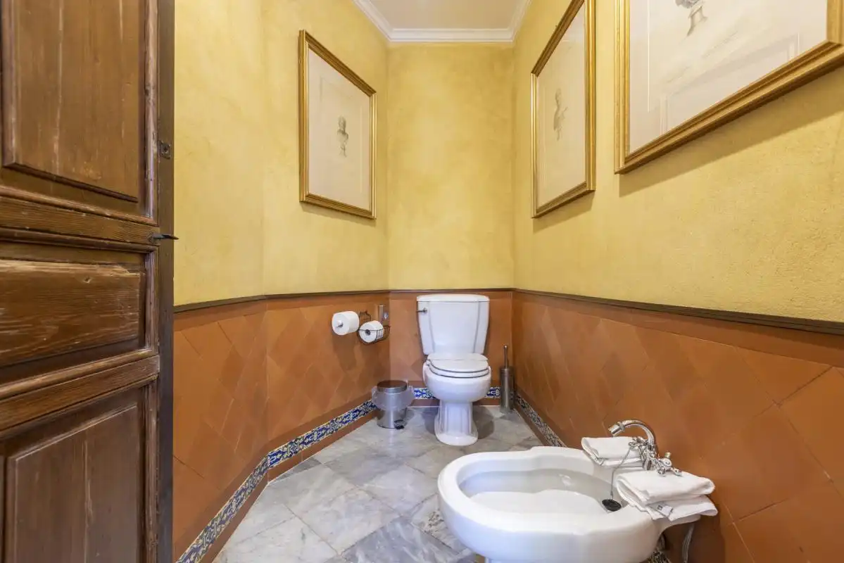 Baño de Casa o chalet en venta en Cazalla de la Sierra con Aire acondicionado, Calefacción y Jardín privado