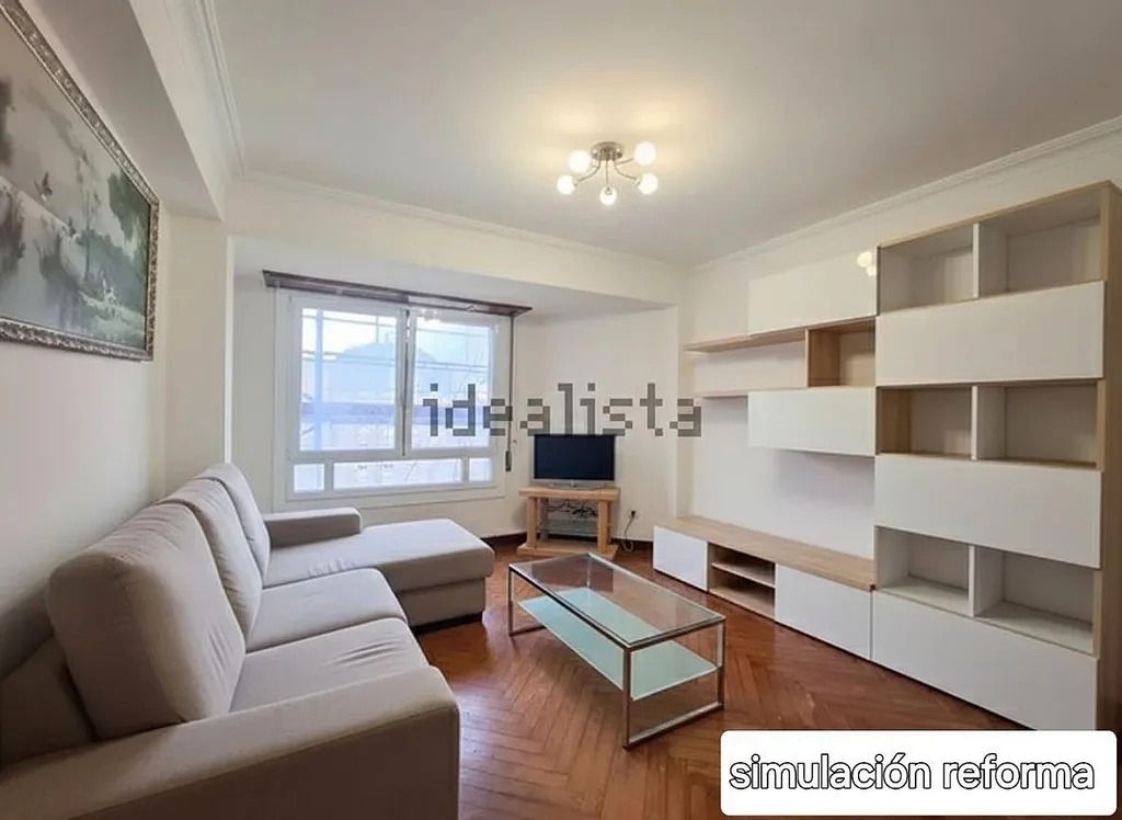 Living room of Flat for sale in Vigo   with Heating, Parquet flooring and Terrace