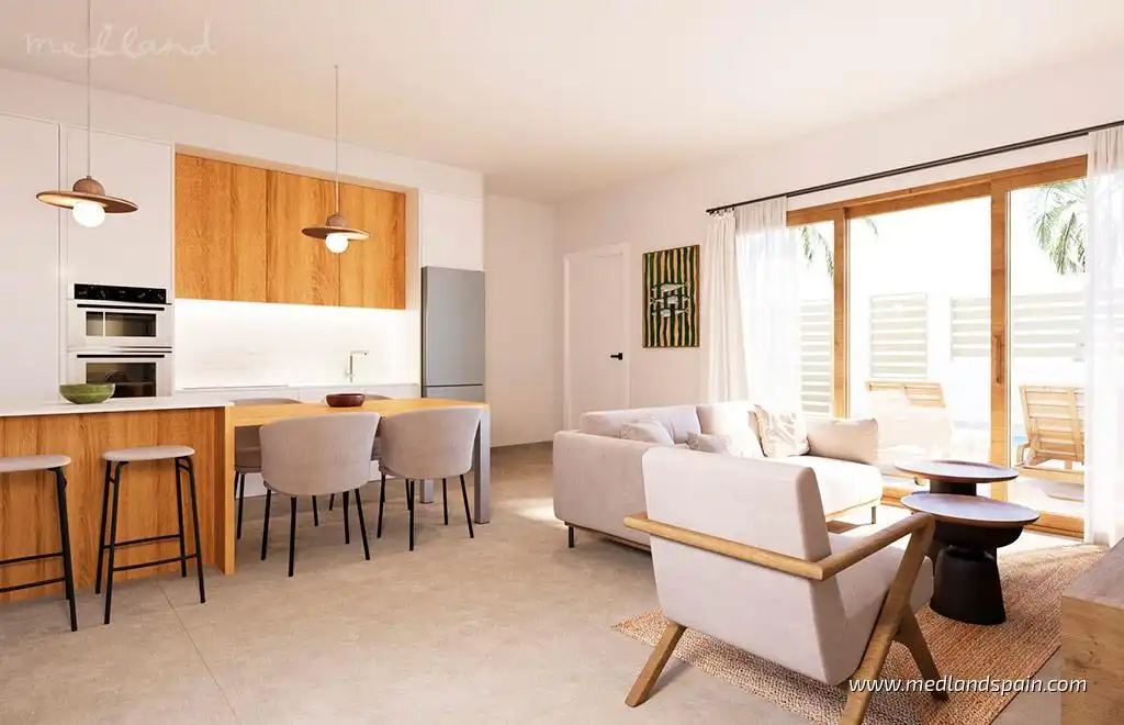 Sala d'estar de Casa o xalet en venda en Roldán