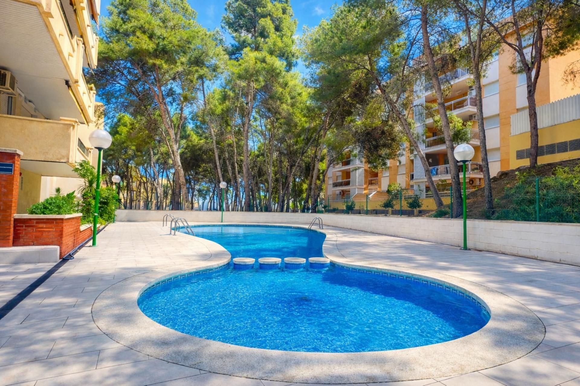 Swimming pool of Apartment for sale in Salou  with Air Conditioner, Parquet flooring and Terrace