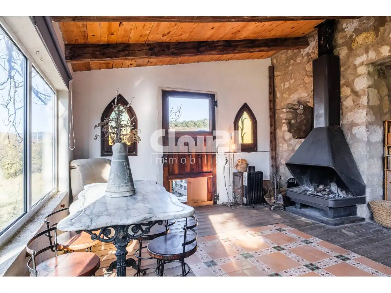 Living room of Houses for sale in Vallcebre  with Heating, Private garden and Parquet flooring