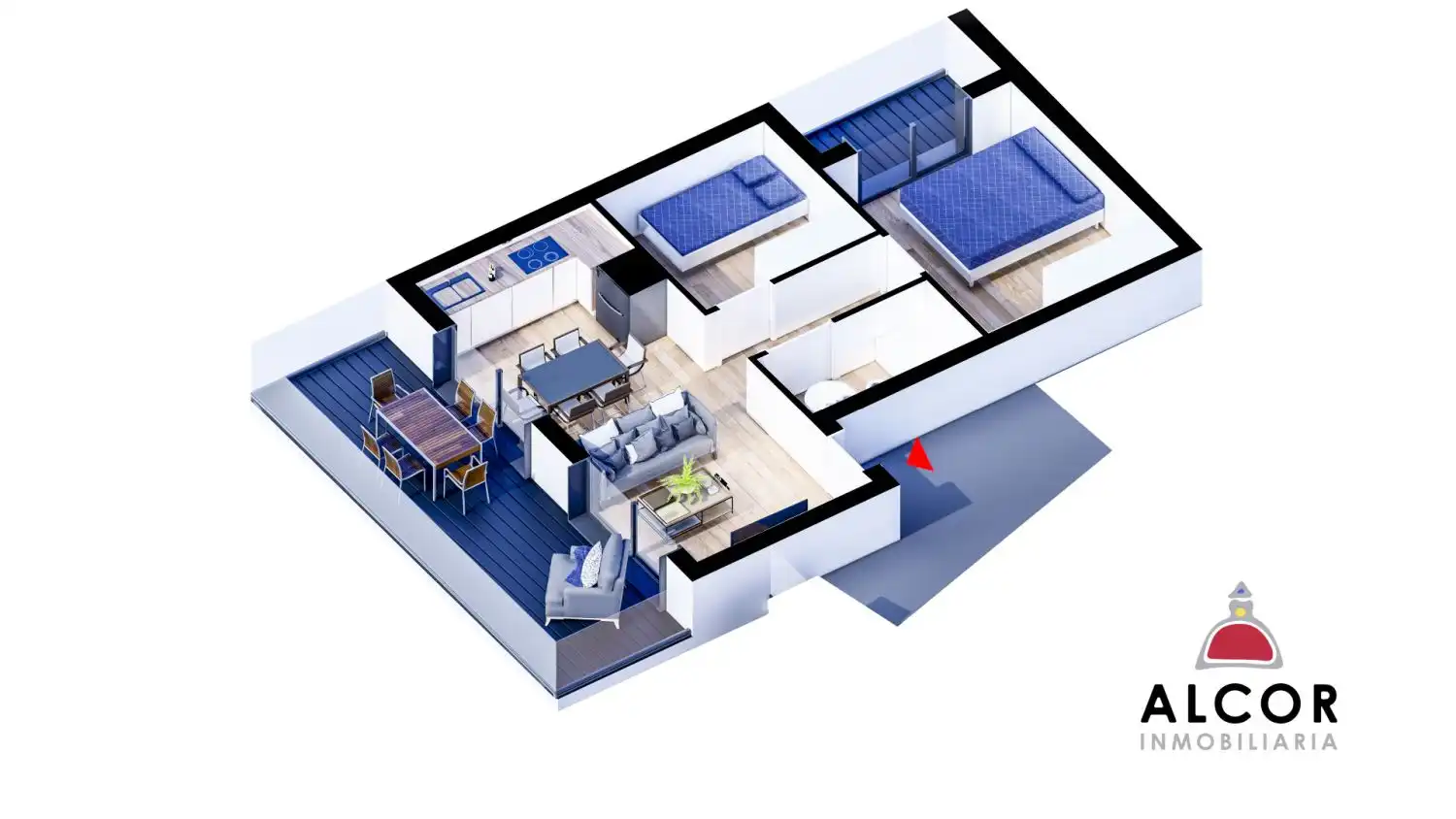 Piso con terraza en venta en Las Atalayas - Urmi - Cerro de Mar, imagen 3