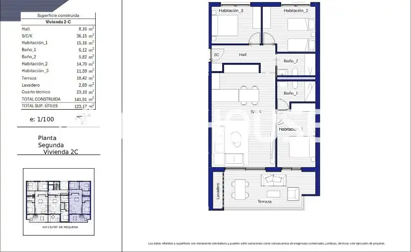 Apartment with terrace for sale in Platja de Vila Joiosa, imagen 5