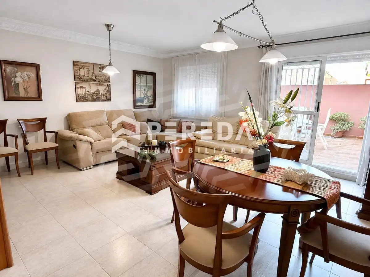 Sala d'estar de Casa o xalet en venda en Roquetas de Mar amb Aire condicionat i Balcó