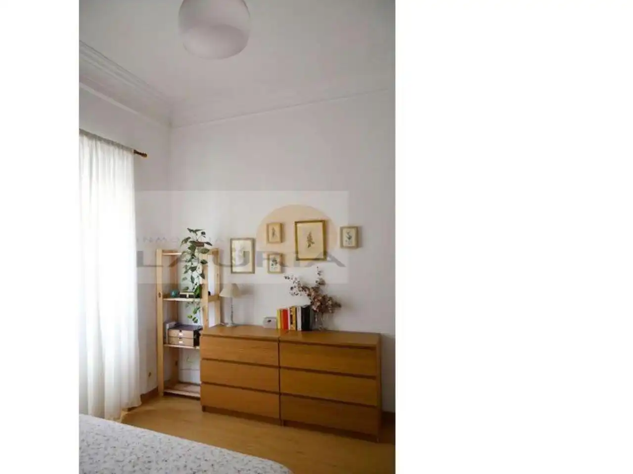 Schlafzimmer von Wohnung zur Miete in Valencia mit Heizung, Terrasse und Möbliert