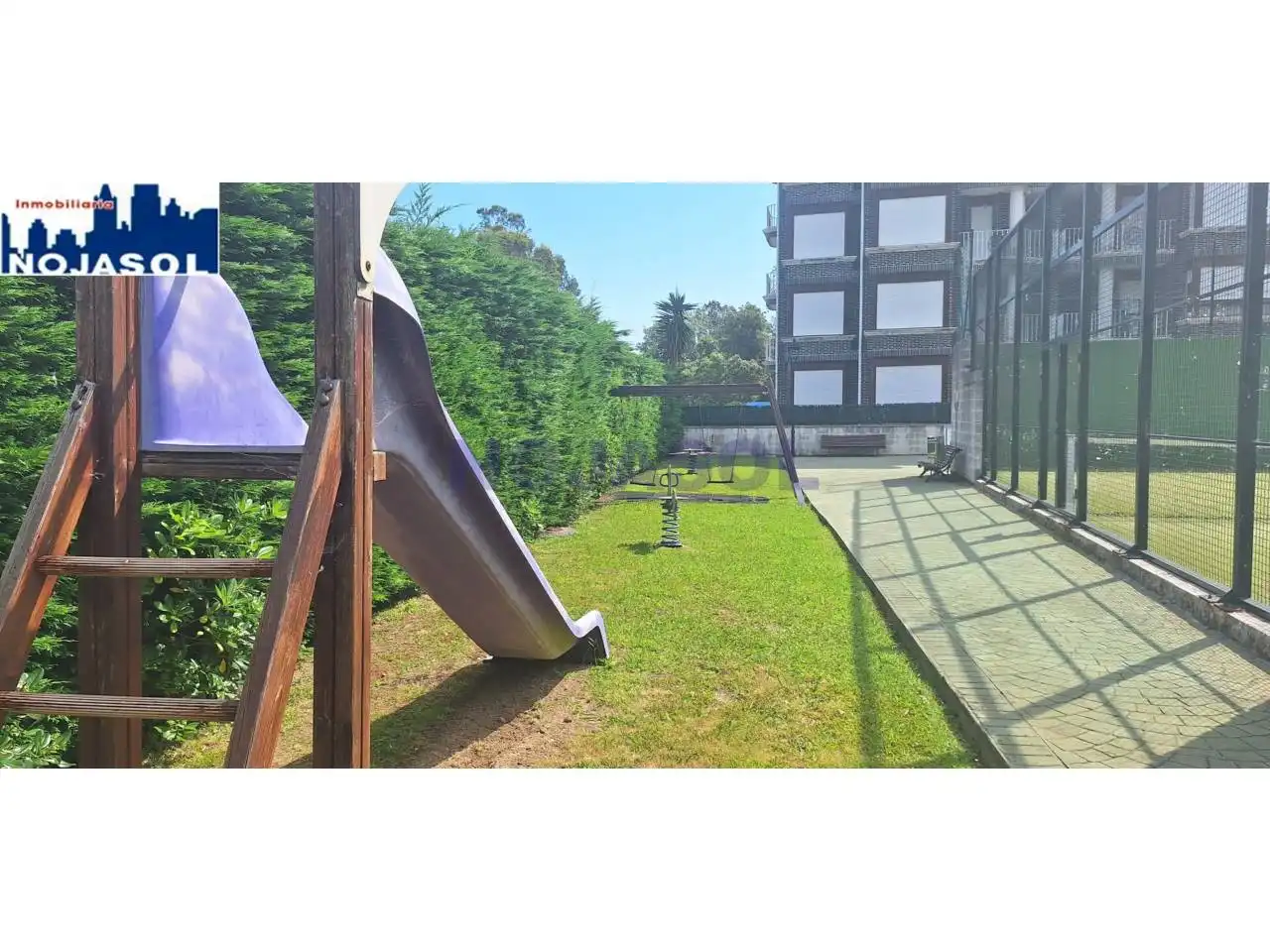 Jardín de Apartamento de alquiler en Noja con Calefacción, Terraza y Amueblado