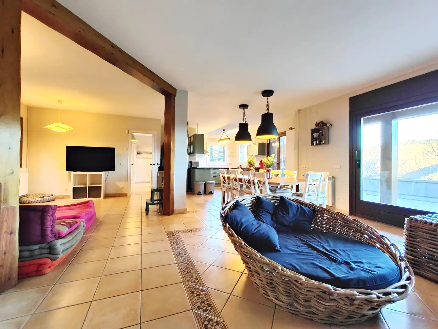 Living room of Houses for sale in Molló  with Heating, Private garden and Terrace