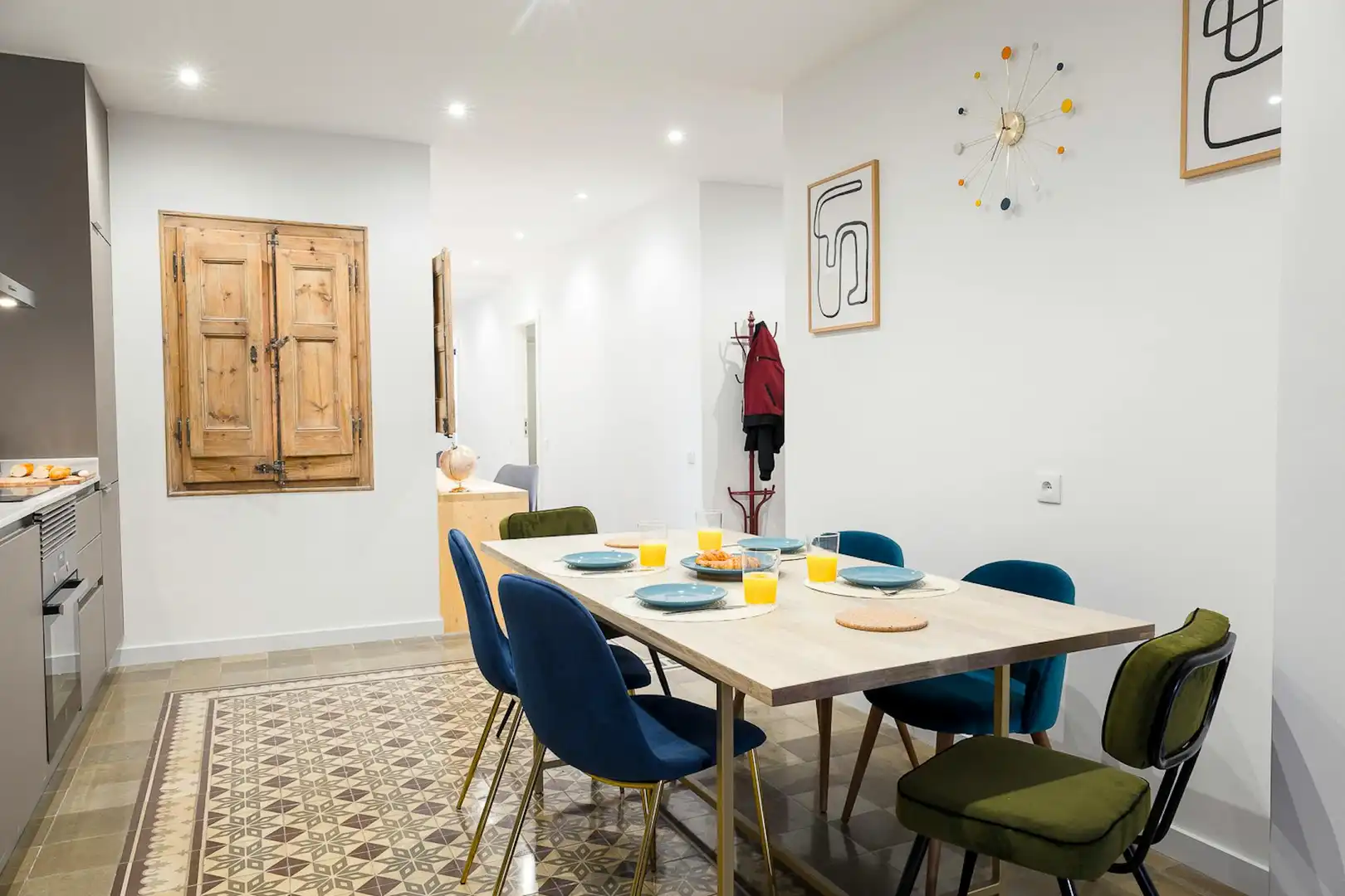 Esszimmer von Wohnung zur Miete in Barcelona mit Klimaanlage, Heizung und Möbliert
