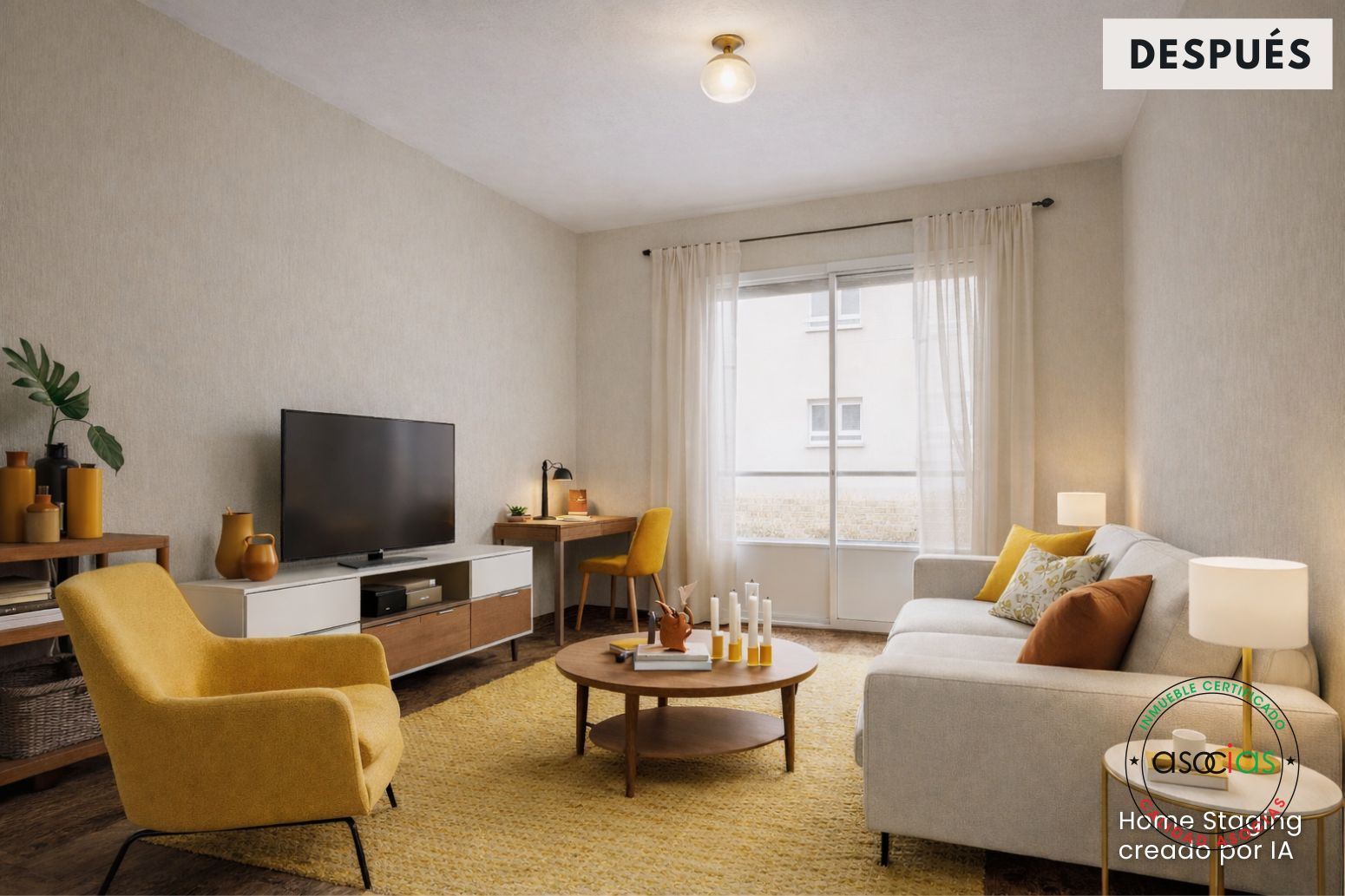 Sala d'estar de Pis en venda en Gijón  amb Balcó