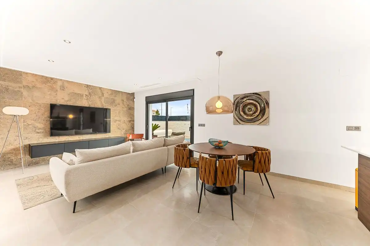 Sala de estar de Casa o chalet en venta en Rojales con Terraza, Piscina y Amueblado