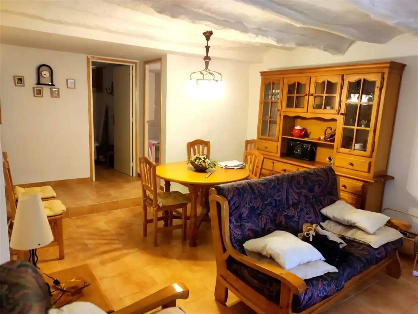Sala de estar de Casa adosada en venta en Tosos, Zaragoza