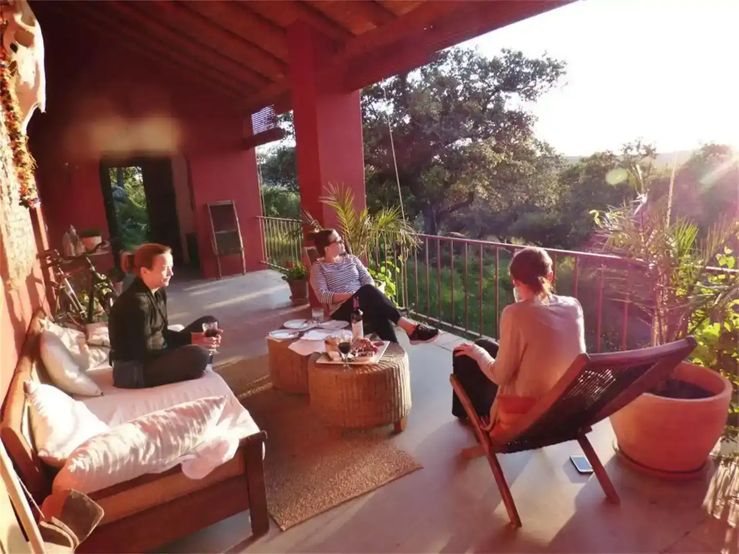 Terraza de Casa o chalet en venta en Montánchez con Jardín privado, Piscina y Balcón