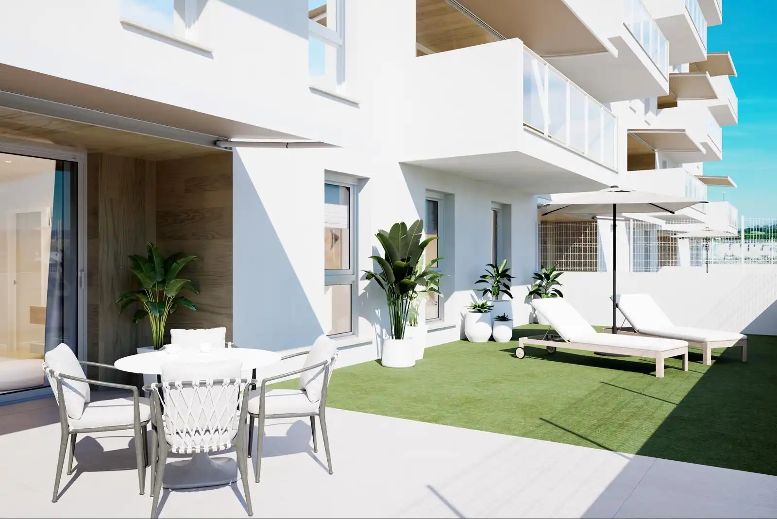 Neubau-Wohnung mit Pool zum Verkauf in Calle los Rosaos 1