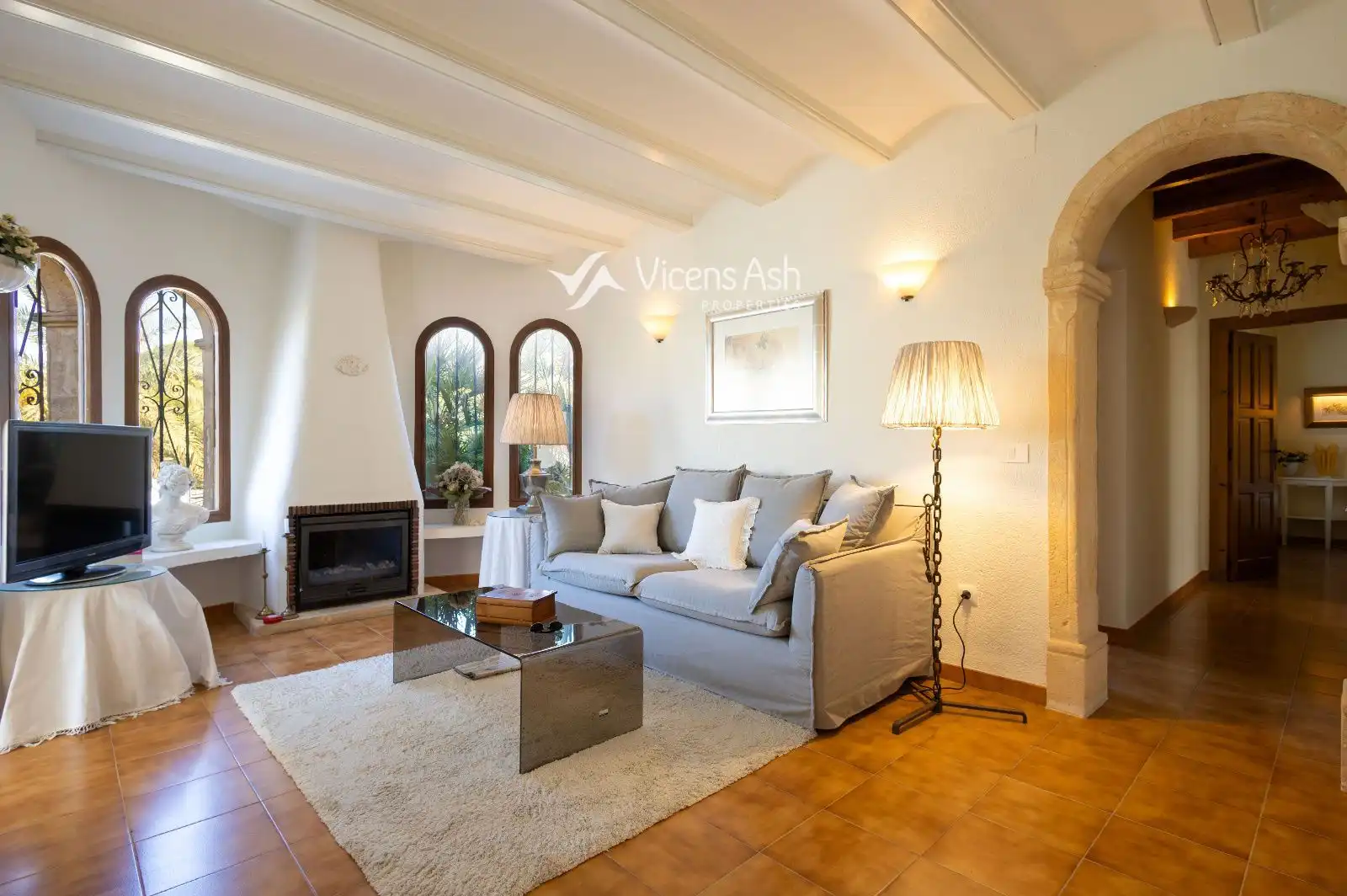 Living room of Houses for sale in Jávea / Xàbia  with Air Conditioner, Heating and Storage room