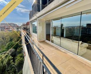 Exterior view of Attic to rent in  Barcelona Capital  with Air Conditioner, Heating and Terrace