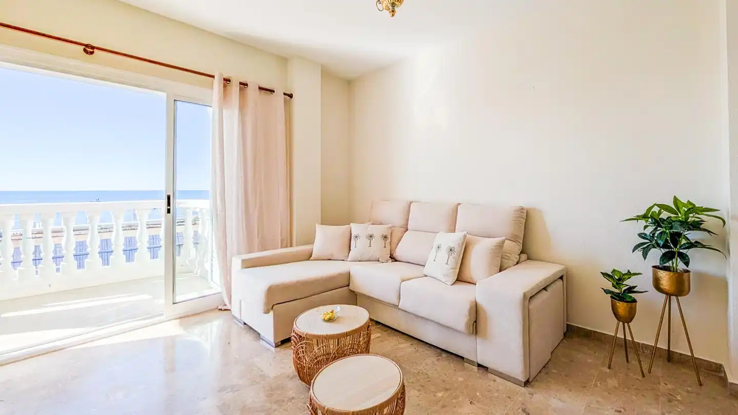 Living room of Flat for sale in Santa Pola  with Terrace and Furnished