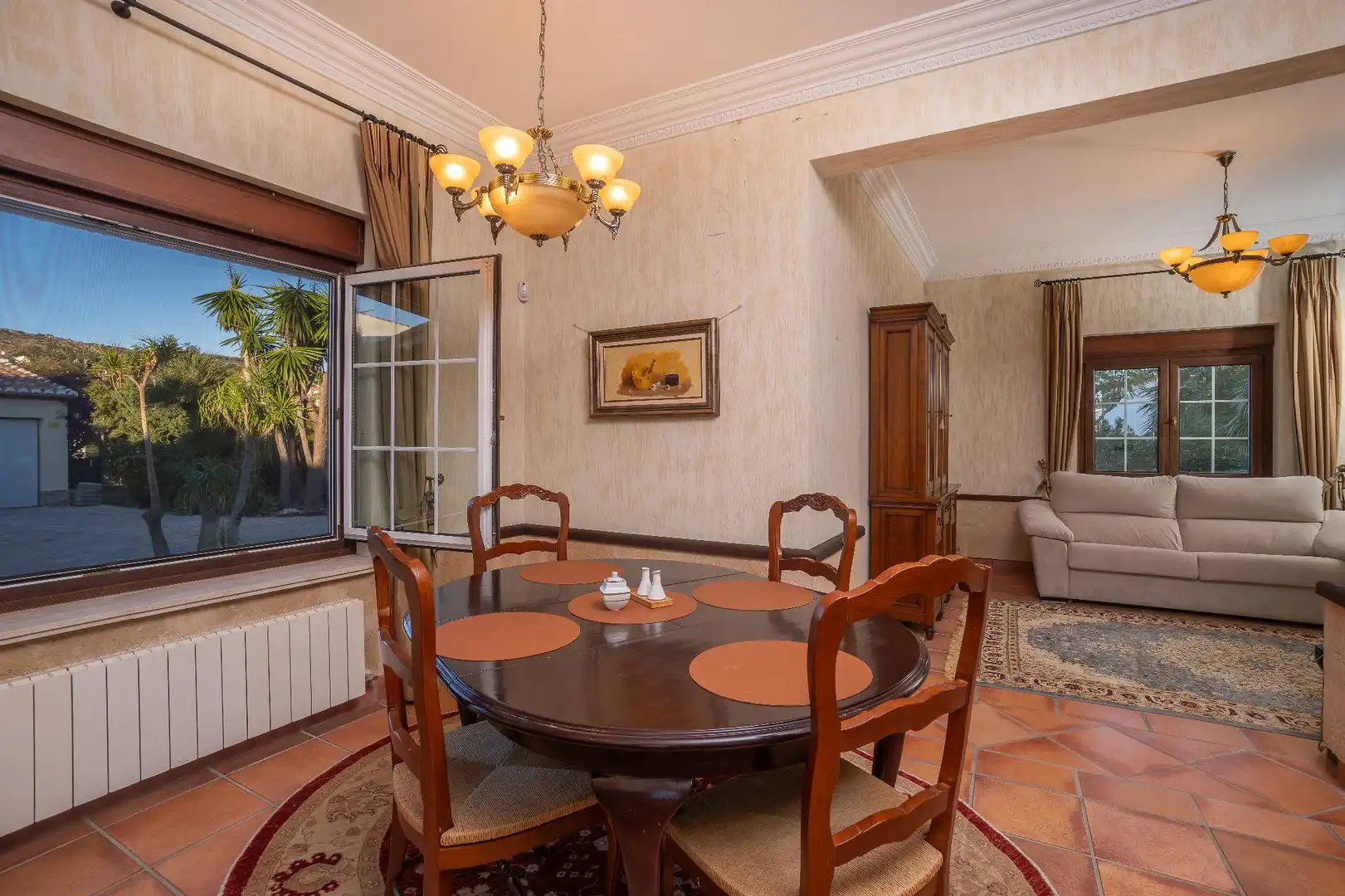 Dining room of Houses for sale in Jávea / Xàbia  with Air Conditioner, Heating and Private garden