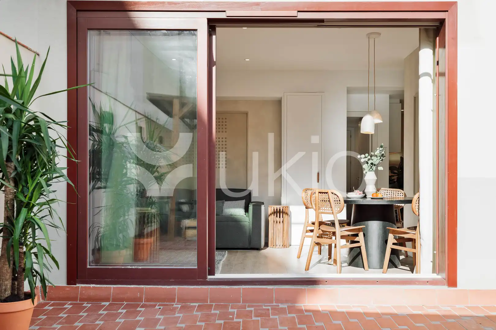 Terrasse von Dachboden zur Miete in Barcelona mit Klimaanlage, Heizung und Terrasse