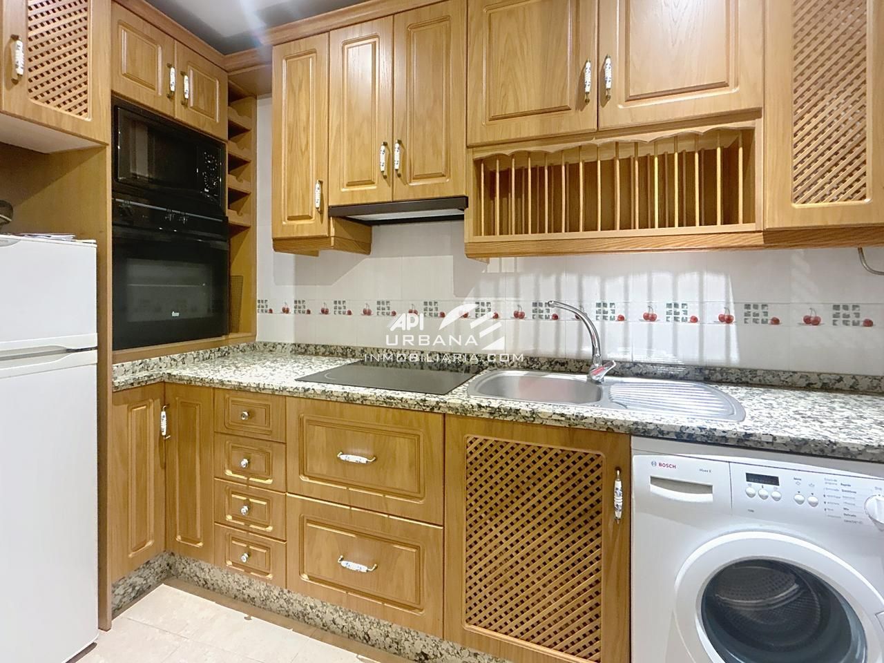 Kitchen of Flat for sale in Lucena  with Air Conditioner, Furnished and Balcony