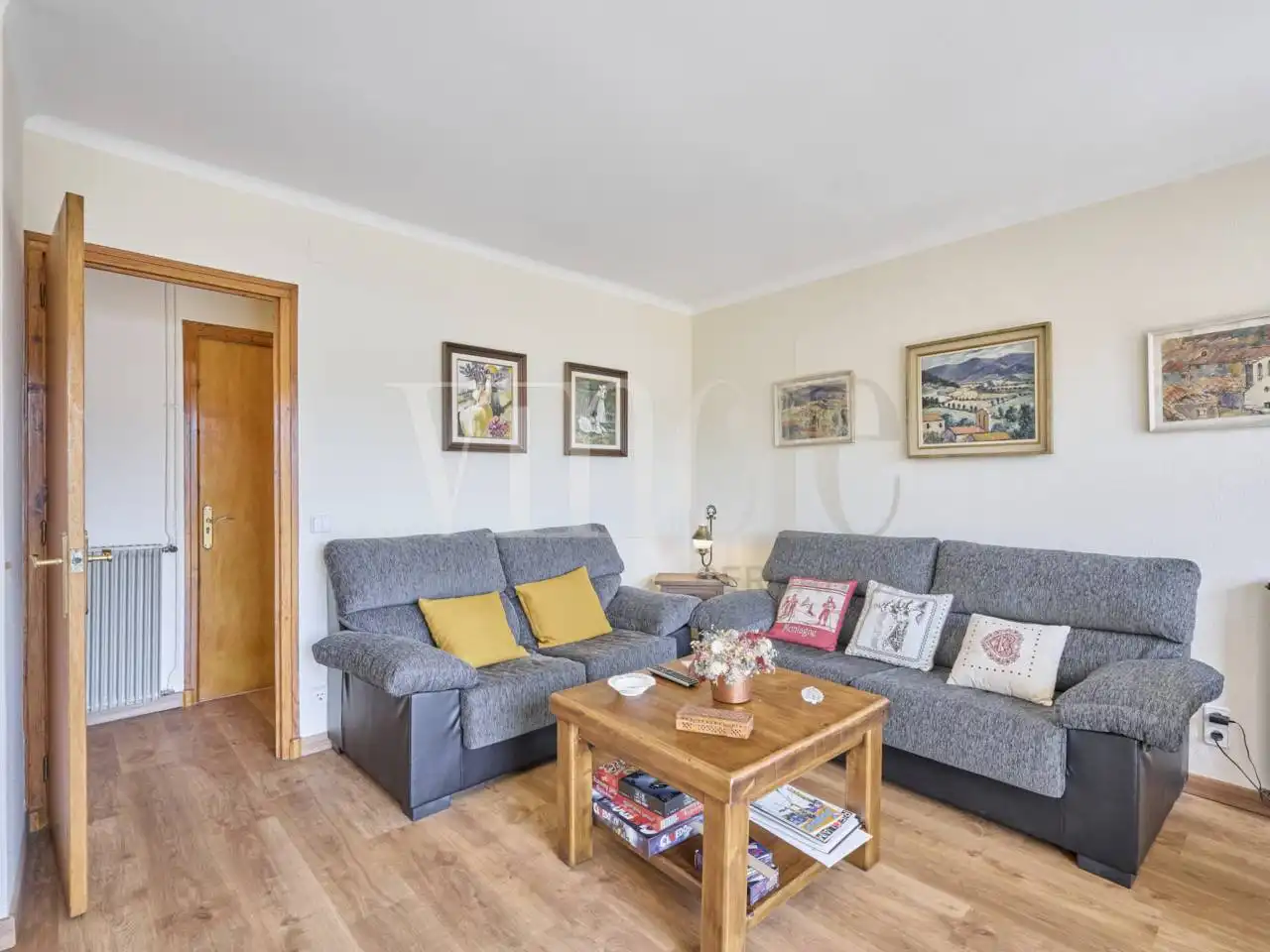 Living room of Apartments for sale in Llívia  with Heating, Parquet flooring and Terrace