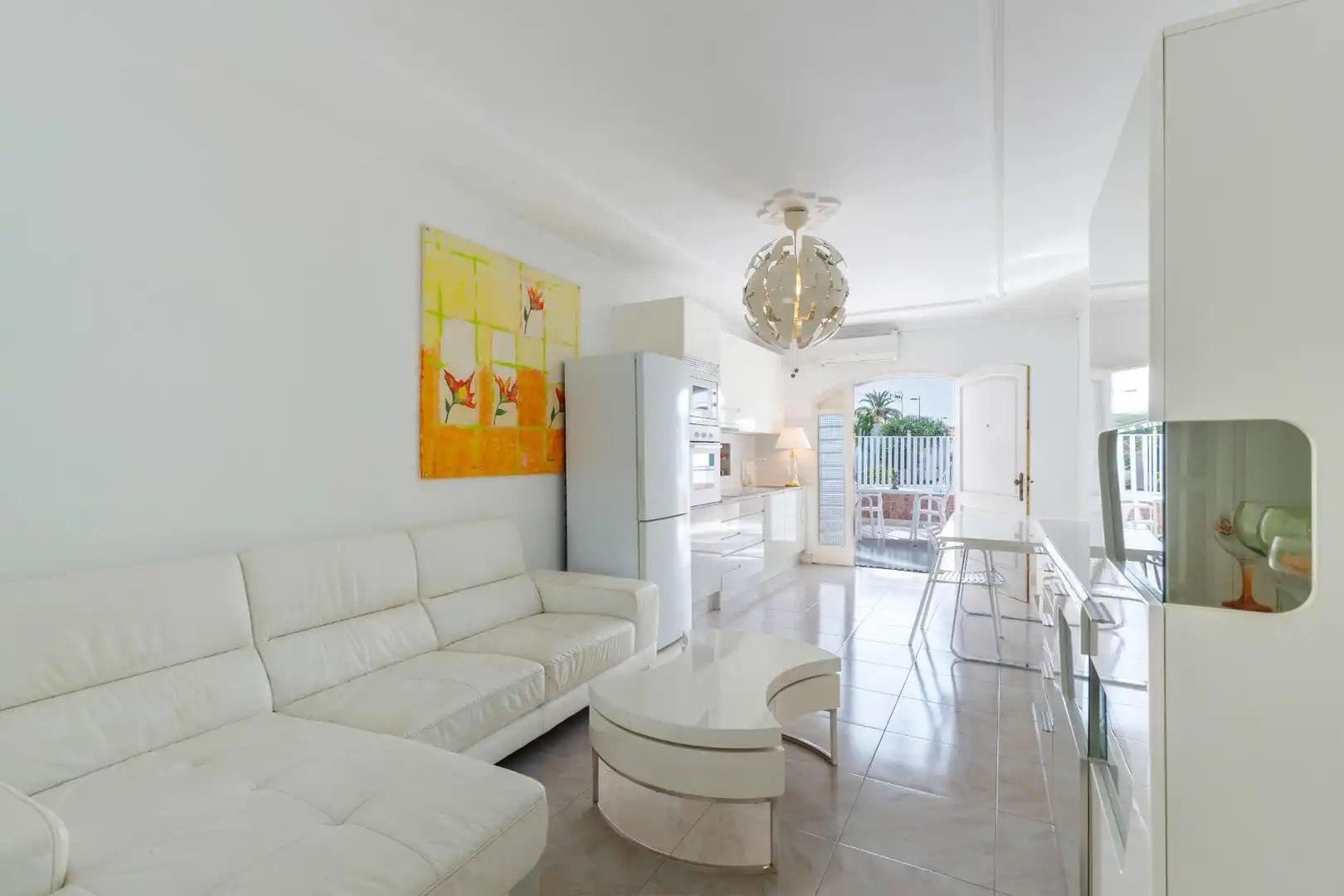 Sala d'estar de Casa o xalet en venda en San Bartolomé de Tirajana amb Calefacció, Terrassa i Moblat