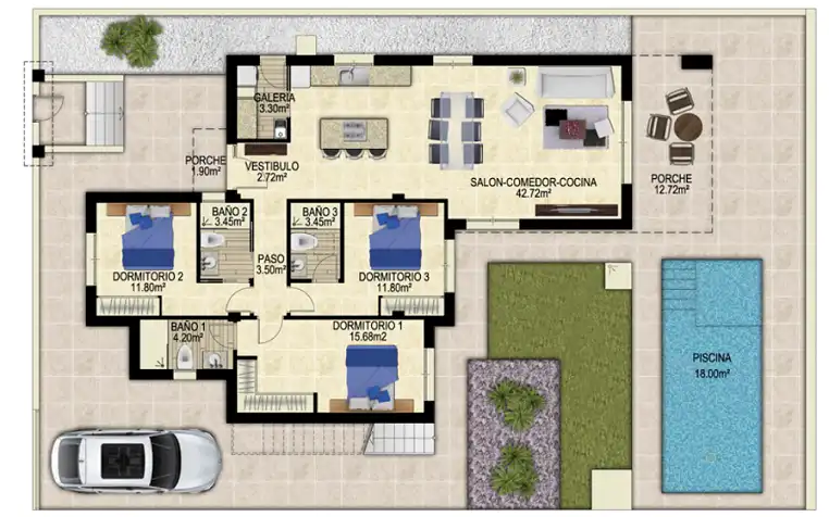 Casa con piscina en venta en La Paz, imagen 43