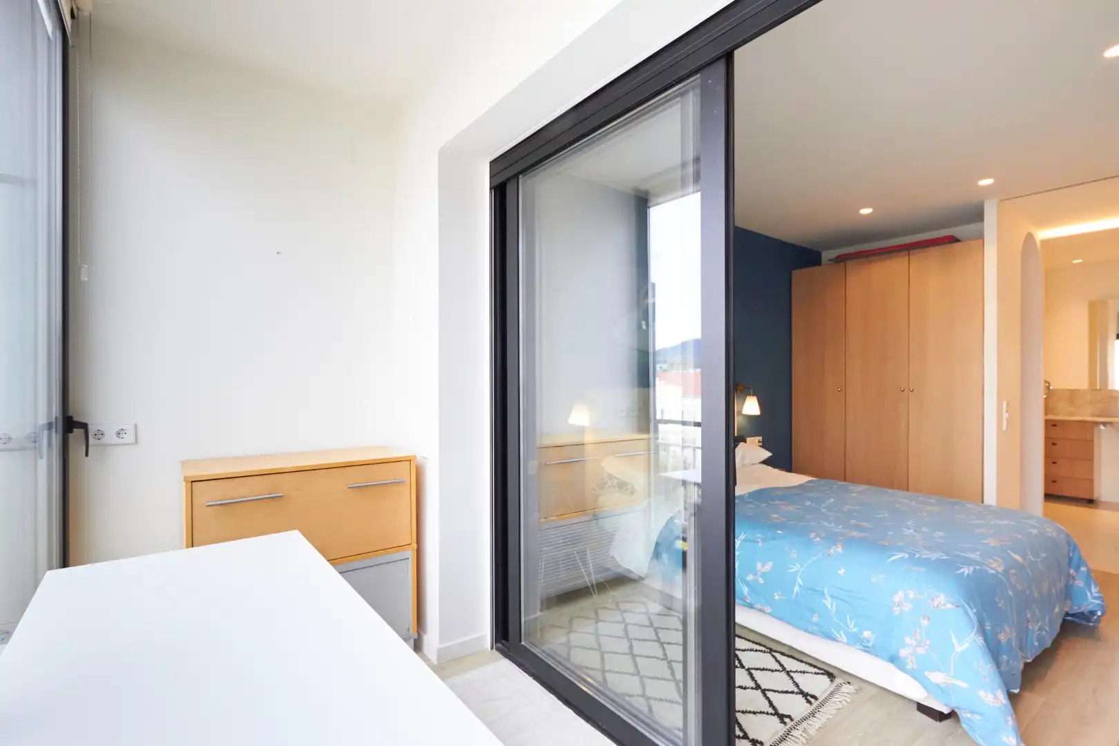 Schlafzimmer von Wohnung zum Verkauf in Barcelona mit Klimaanlage, Heizung und Parkett