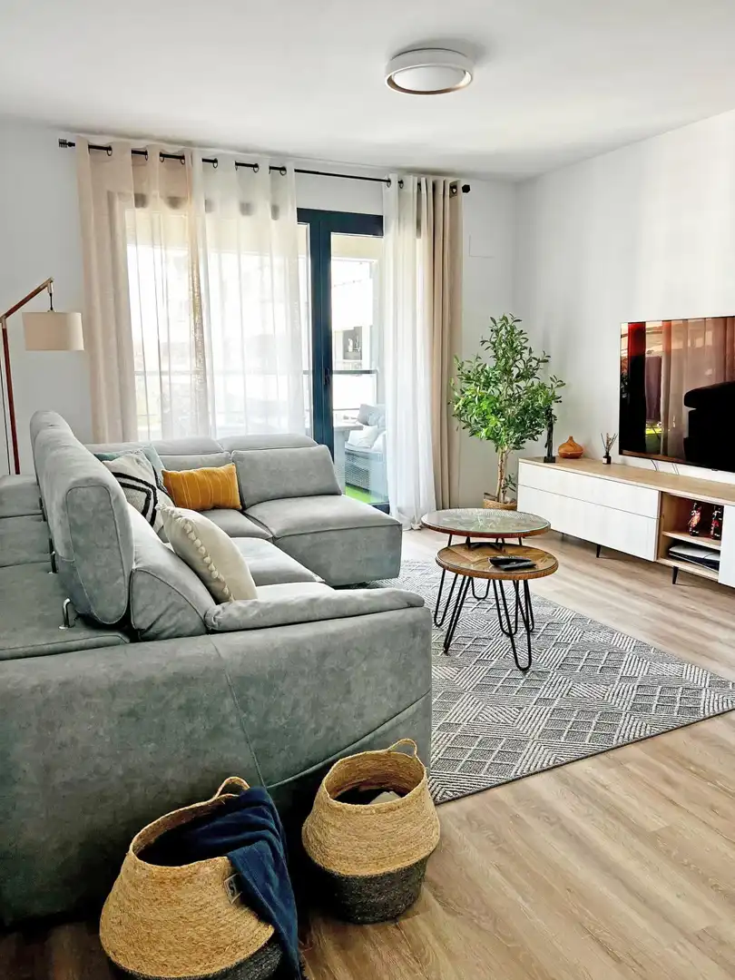 Sala de estar de Apartamento en venta en Valencia con Calefacción, Jardín privado y Terraza