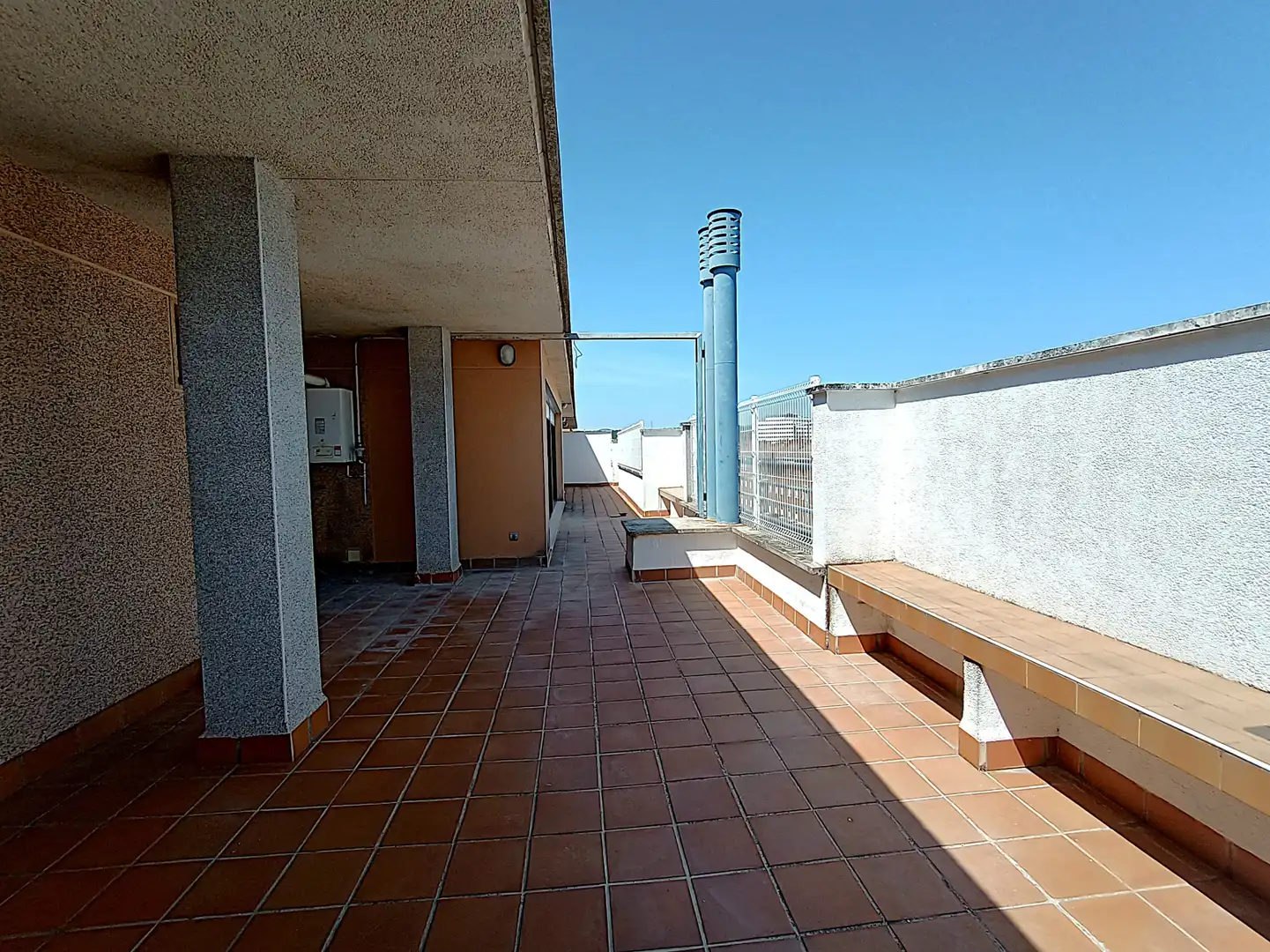 Terrace of Attic for rent in Barañáin / Barañain  with Heating, Parquet flooring and Terrace