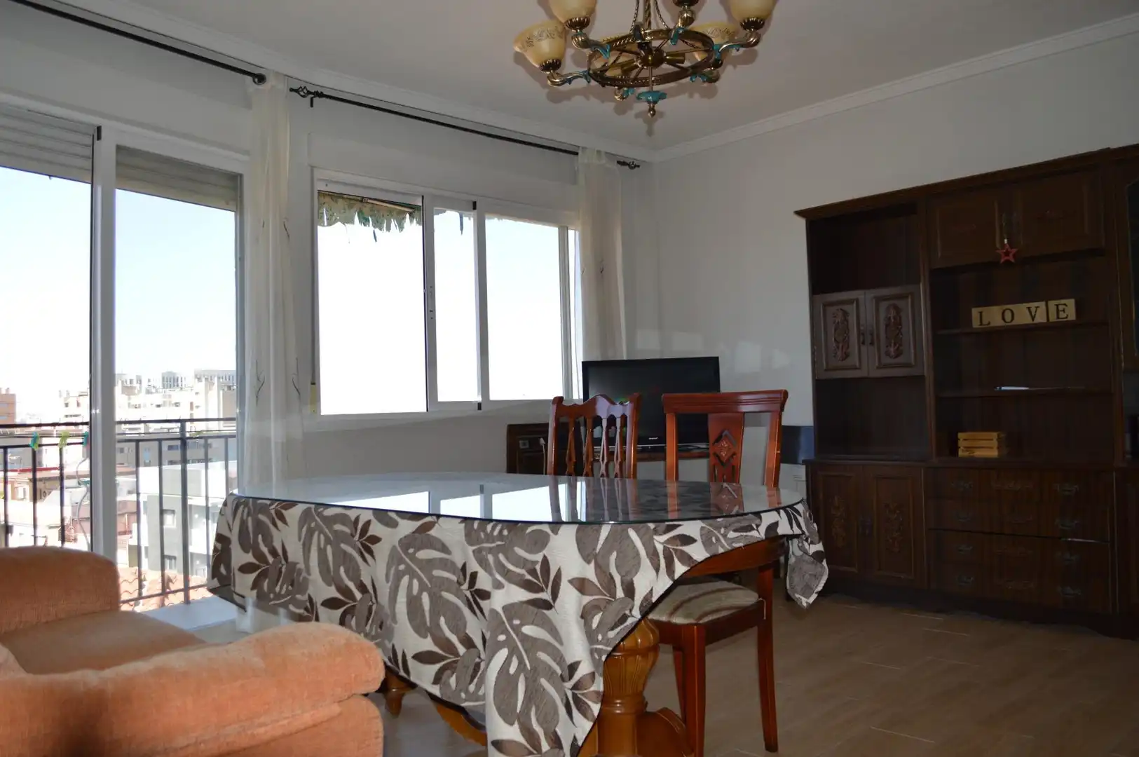 Dining room of Flat for rent in Granada  with Air Conditioner, Furnished and Balcony