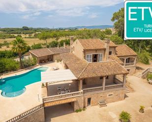 Exterior view of House or chalet for sale in Lloret de Vistalegre  with Air Conditioner, Heating and Private garden