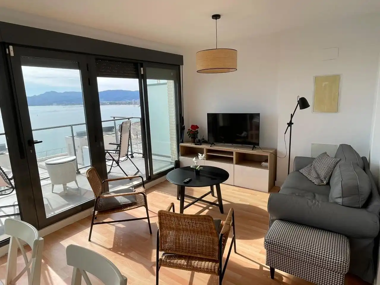 Living room of Houses for rent in Cullera  with Air Conditioner, Terrace and Swimming Pool