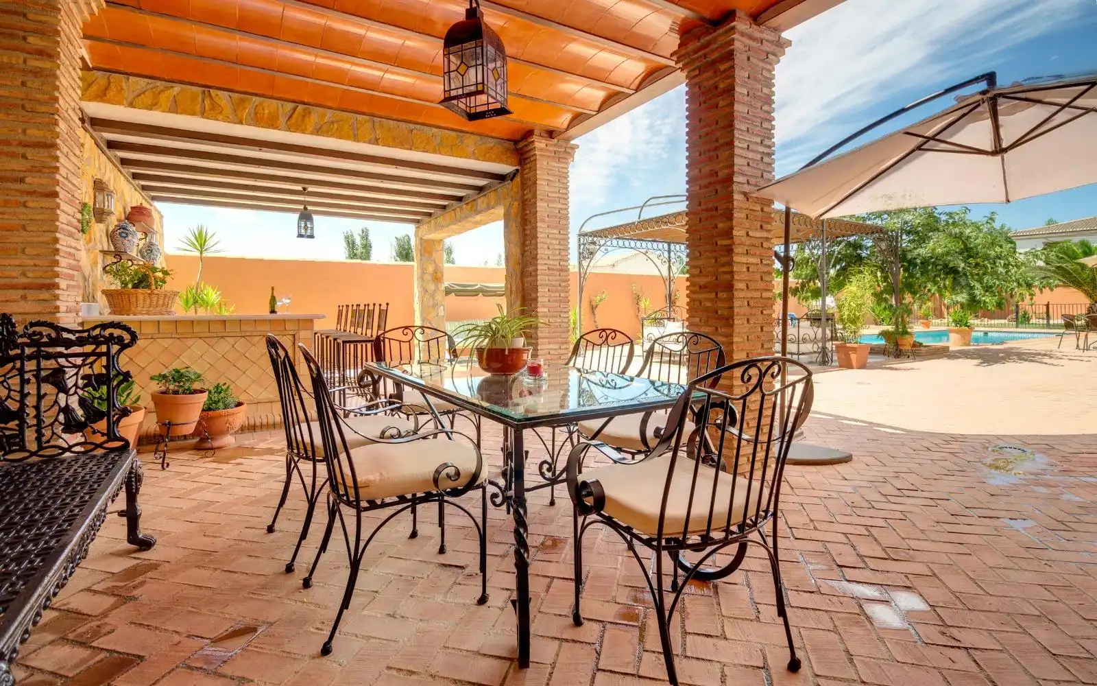 Terrace of Houses for rent in Padul  with Private garden, Furnished and Community pool