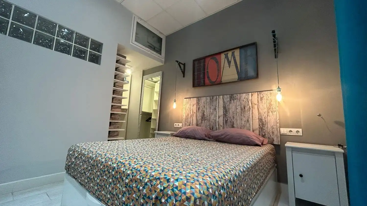 Schlafzimmer von Wohnung zur Miete in Málaga mit Klimaanlage und Möbliert