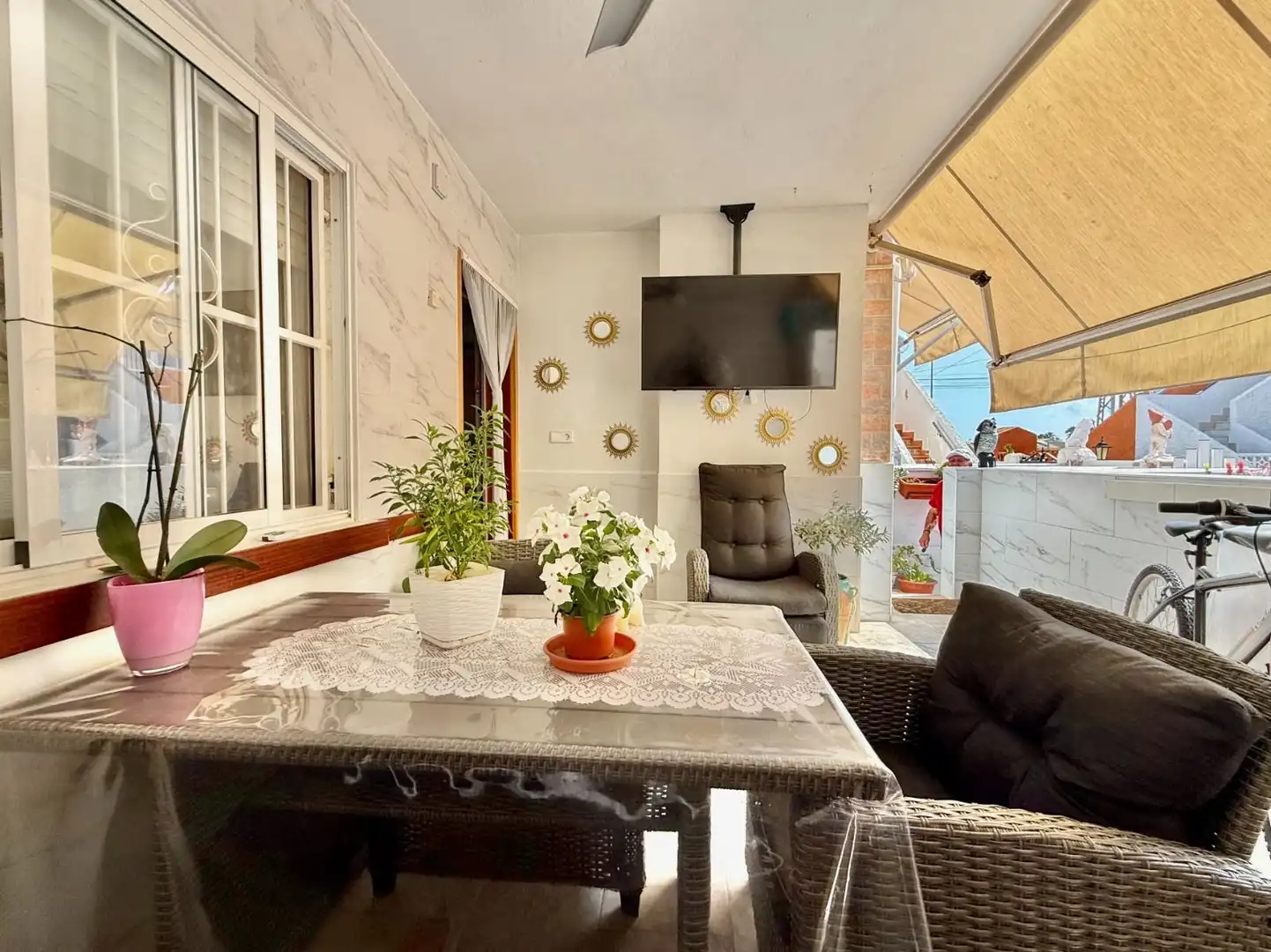 Terrace of Houses for sale in Los Alcázares  with Air Conditioner, Private garden and Terrace